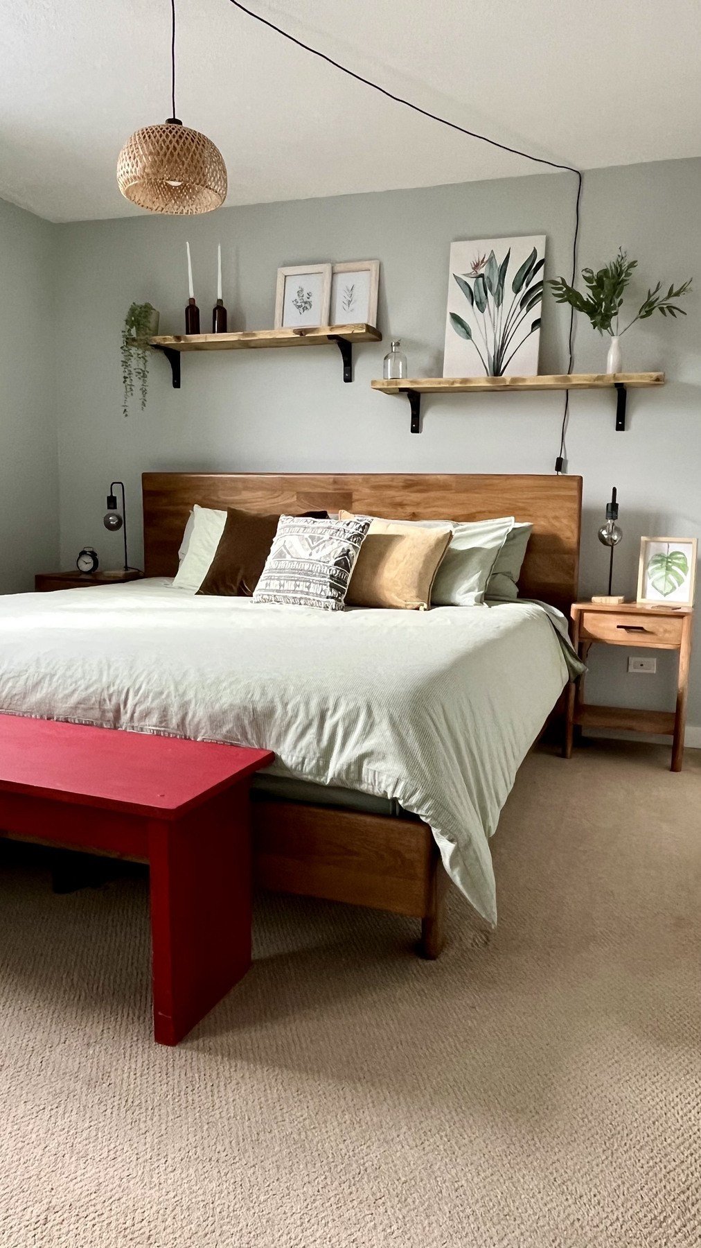 Finished bedroom — alternate finished view