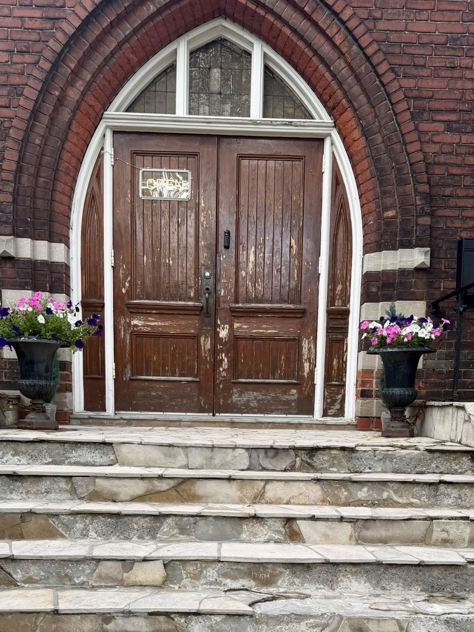 Century-Old Entry Door Restoration — before