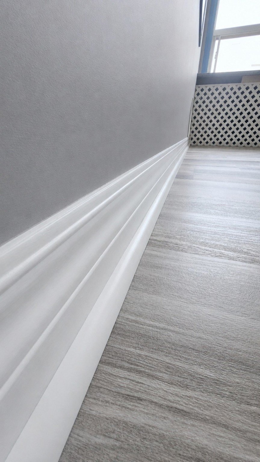 Baseboard / Trim Refresh — after