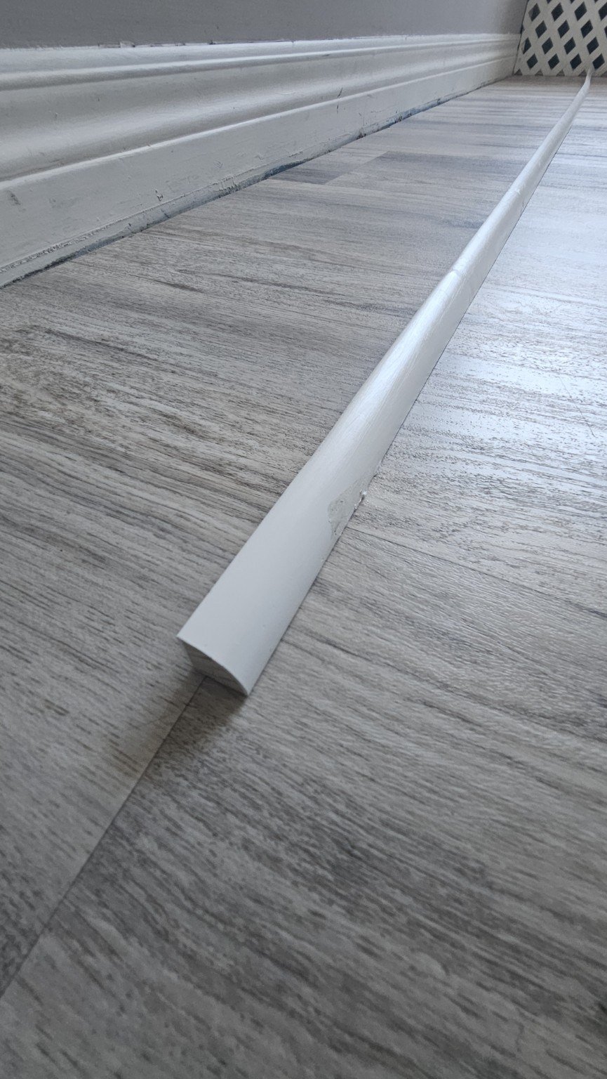 Preparation — trim piece ready for installation